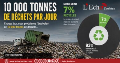 Tunisie : 10 000 tonnes de déchets par jour, seulement 7% recyclés + ( vidéo)