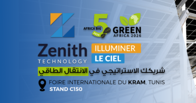 Zenith Technology, LEADER en Tunisie, présente ses solutions photovoltaïques au BIG 5 Green Africa 2026