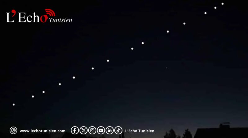Phénomène lumineux en Tunisie : la STA identifie des satellites de SpaceX