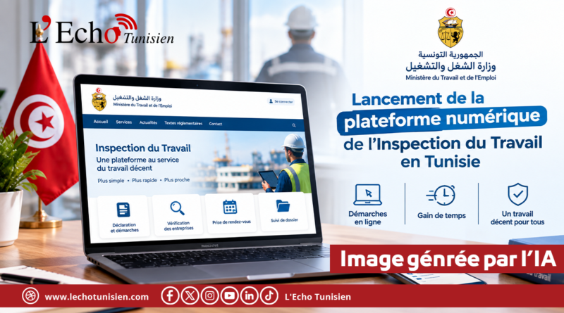 Lancement de la plateforme numérique de l&rsquo;Inspection du Travail en Tunisie