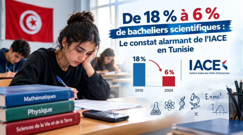 De 18 % à 6 % de bacheliers scientifiques : Le constat alarmant de l&rsquo;IACE en Tunisie